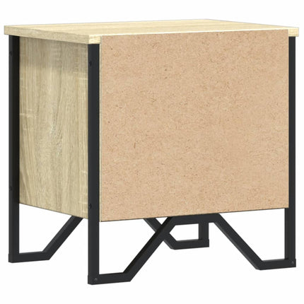 Sängbord 2 st sonoma-ek 40x30x40 cm konstruerat trä