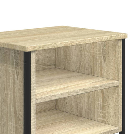 Sängbord 2 st sonoma-ek 40x30x40 cm konstruerat trä