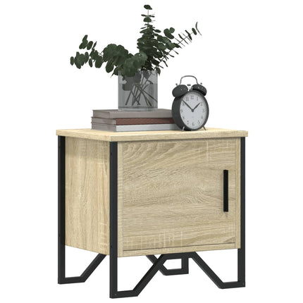 Sängbord 2 st sonoma-ek 40x30x40 cm konstruerat trä