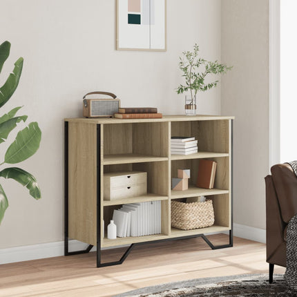 Skänk sonoma-ek 91x35,5x74,5 cm konstruerat trä