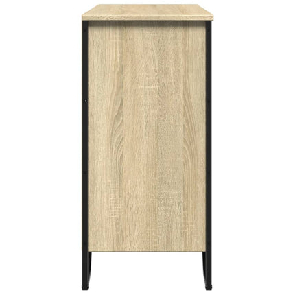 Skänk sonoma-ek 91x35,5x74,5 cm konstruerat trä