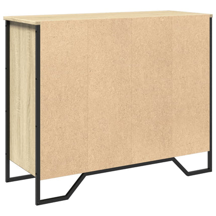 Skänk sonoma-ek 91x35,5x74,5 cm konstruerat trä