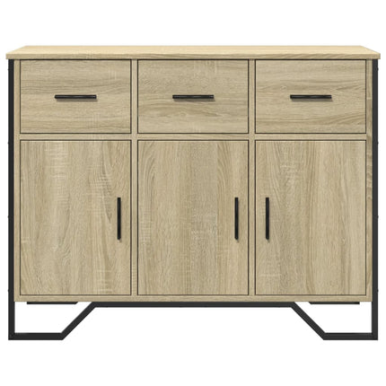 Skänk sonoma-ek 97x32,5x74,5 cm konstruerat trä