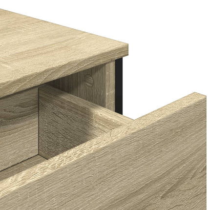 Skänk sonoma-ek 97x32,5x74,5 cm konstruerat trä