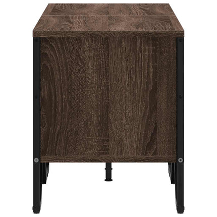 Tv-bänk brun ek 122x34x41 cm konstruerat trä