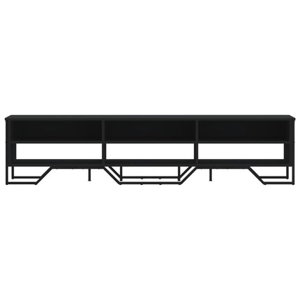 Tv-bänk svart 180x34x41 cm konstruerat trä