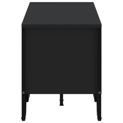 Tv-bänk svart 180x34x41 cm konstruerat trä