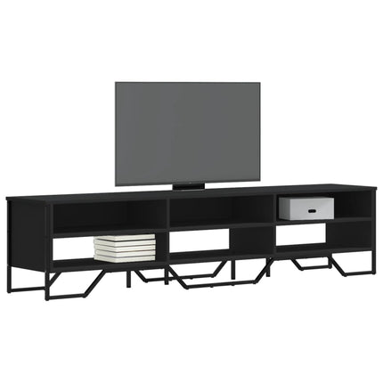 Tv-bänk svart 180x34x41 cm konstruerat trä