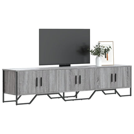 Tv-bänk grå sonoma 180x34x41 cm konstruerat trä