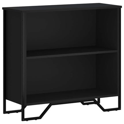 Bokhylla svart 80x31x74,5 cm konstruerat trä