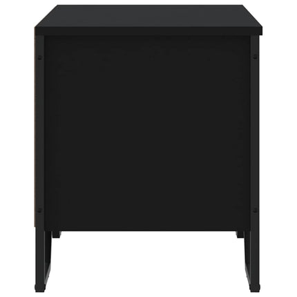 Skoskåp svart 90x38x45,5 cm konstruerat trä