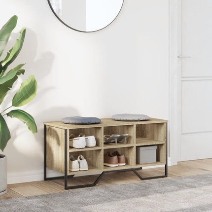 Skohylla sonoma-ek 90x38x45,5 cm konstruerat trä