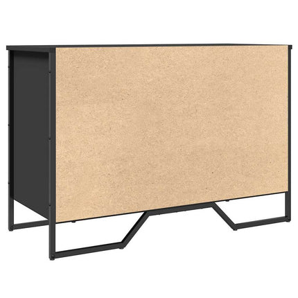 Skoskåp svart 90x38x61,5 cm konstruerat trä