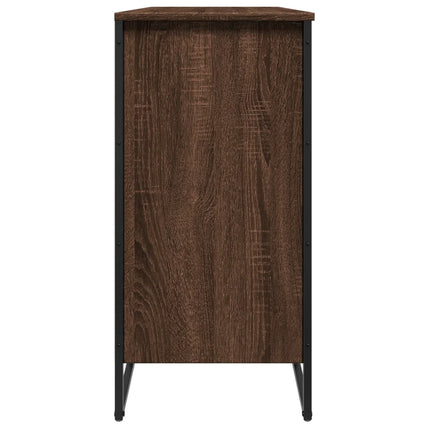 Skoskåp brun ek 80x38x78 cm konstruerat trä