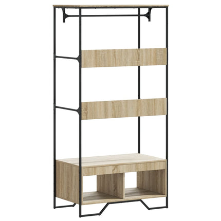 Garderob sonoma-ek 90x50x180 cm konstruerat trä