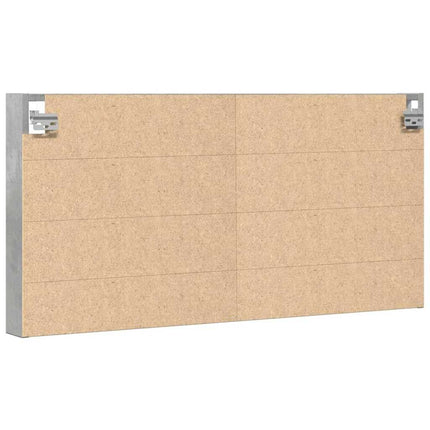 Vitrinskåp betonggrå 100x8,5x50 cm konstruerat trä