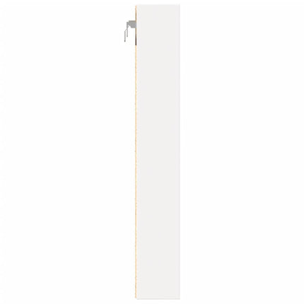 Vitrinskåp vit 60x8,5x58 cm konstruerat trä
