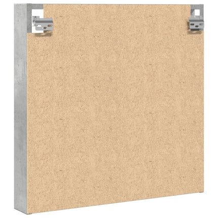Vitrinskåp betonggrå 60x8,5x58 cm konstruerat trä