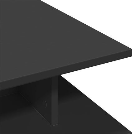 Soffbord svart 102x55x35 cm konstruerat trä