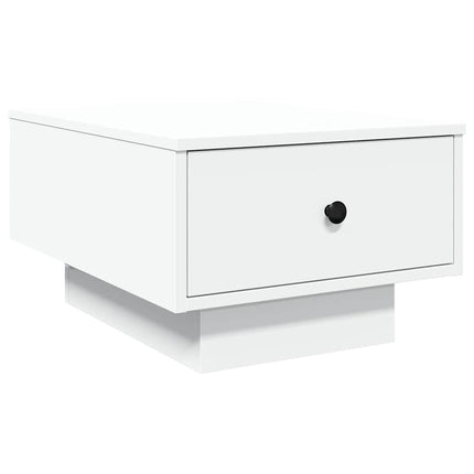 Soffbord vit 60x45x31 cm konstruerat trä