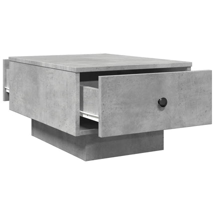 Soffbord betonggrå 60x45x31 cm konstruerat trä