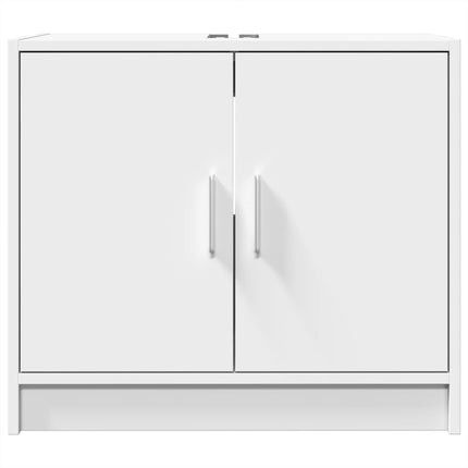 Tvättställsskåp vit 63x29x55 cm konstruerat trä