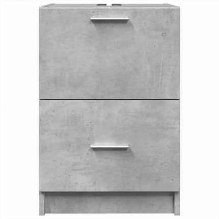Tvättställsskåp betonggrå 40x37x59 cm konstruerat trä