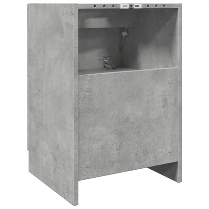 Tvättställsskåp betonggrå 40x37x59 cm konstruerat trä