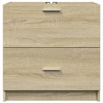 Tvättställsskåp sonoma-ek 59x37x59 cm konstruerat trä