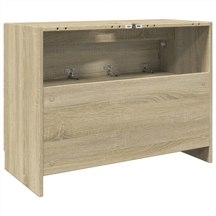 Tvättställsskåp sonoma-ek 78x37x59 cm konstruerat trä