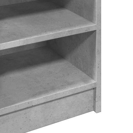 Tvättställsskåp betonggrå 90x29x55 cm konstruerat trä