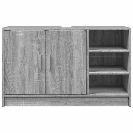 Tvättställsskåp grå sonoma 90x29x55 cm konstruerat trä