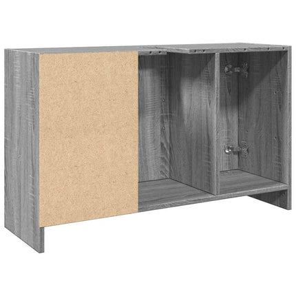 Tvättställsskåp grå sonoma 90x29x55 cm konstruerat trä