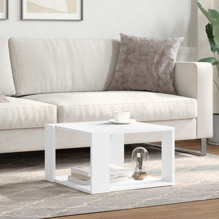 Soffbord vitt 51,5x51,5x30 cm konstruerat trä