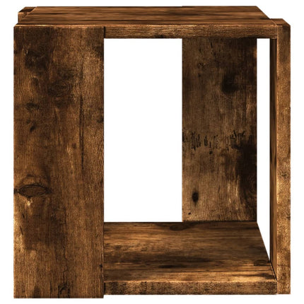 Soffbord rökfärgad ek 32x32x30 cm konstruerat trä