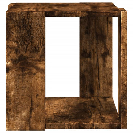 Soffbord rökfärgad ek 32x32x30 cm konstruerat trä