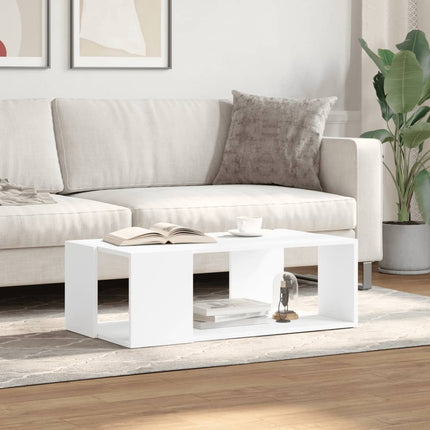 Soffbord vit 89,5x48x30 cm konstruerat trä