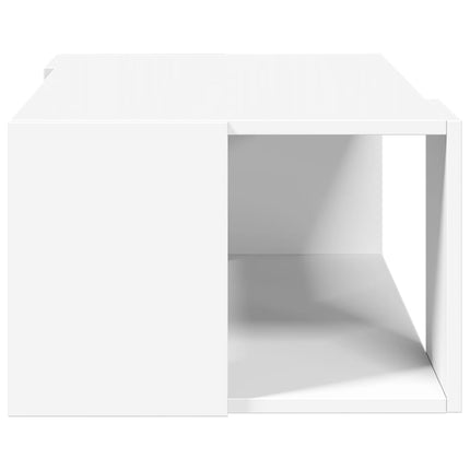 Soffbord vit 89,5x48x30 cm konstruerat trä