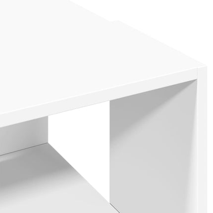Soffbord vit 89,5x48x30 cm konstruerat trä