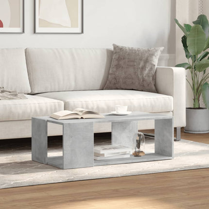 Soffbord betonggrå 89,5x48x30 cm konstruerat trä