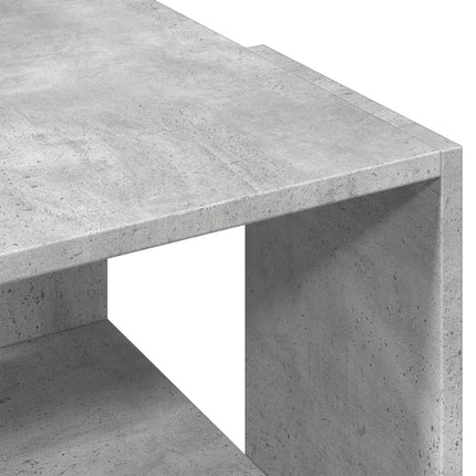 Soffbord betonggrå 89,5x48x30 cm konstruerat trä