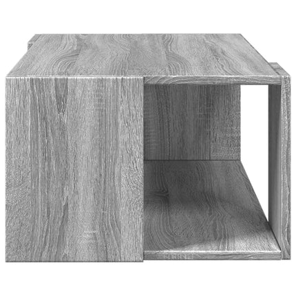Soffbord grå sonoma 89,5x48x30 cm konstruerat trä