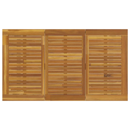Trädgårdsmöbelset 5 pcs Grå Massivt Akaciaträ
