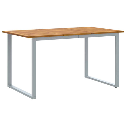 Trädgårdsmöbelset 7 pcs Grå Massivt Akaciaträ