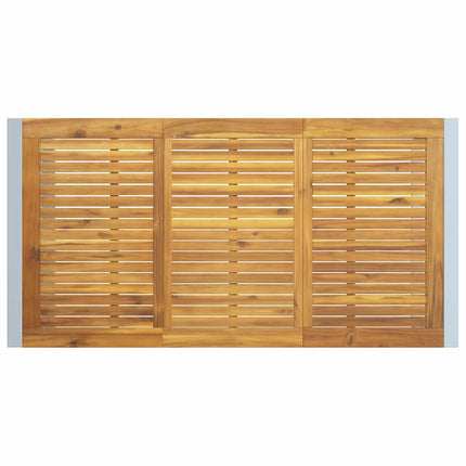 Trädgårdsmöbelset 5 pcs Grå Massivt Akaciaträ