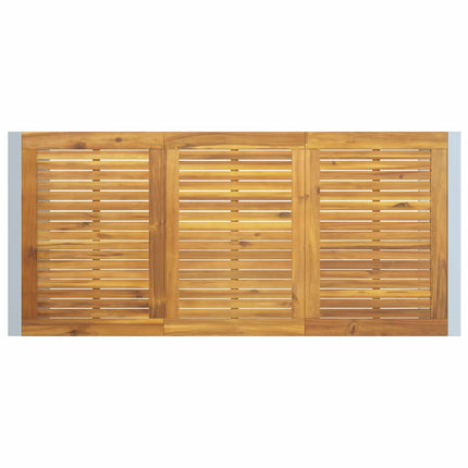 Trädgårdsmöbelset 5 pcs Grå Massivt Akaciaträ