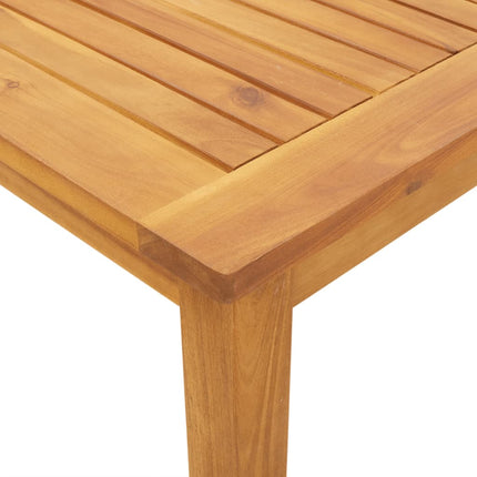 Matgrupp för trädgården 5 delar 140x80x74 cm massivt akaciaträ