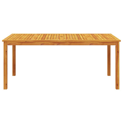 Matgrupp för trädgården 9 delar 180x90x75 cm massivt akaciaträ