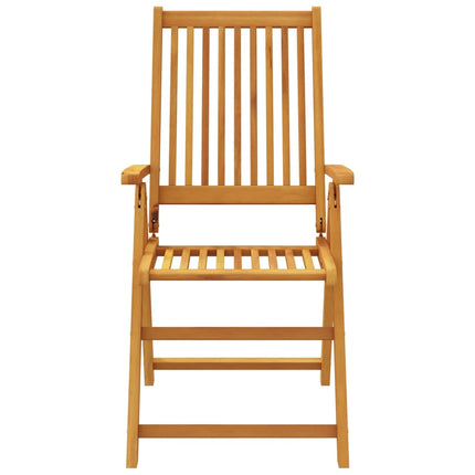 Matgrupp för trädgården 5 delar 85x85x74 cm massivt akaciaträ