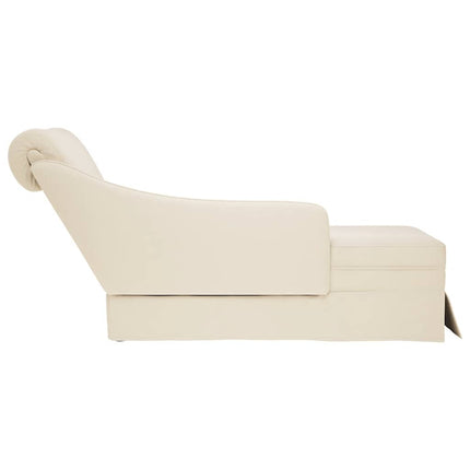 Schäslong med bolster och höger armstöd linne